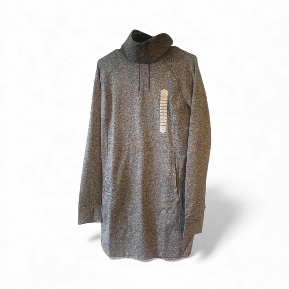 🔥 NWT Duluth Trading Co hoodie dress S gray retail 104 Christmas chic casual fun